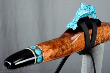 Tasmanian Blackwood Burl Native American Flute, Minor, Mid A-4, #L25B (0)